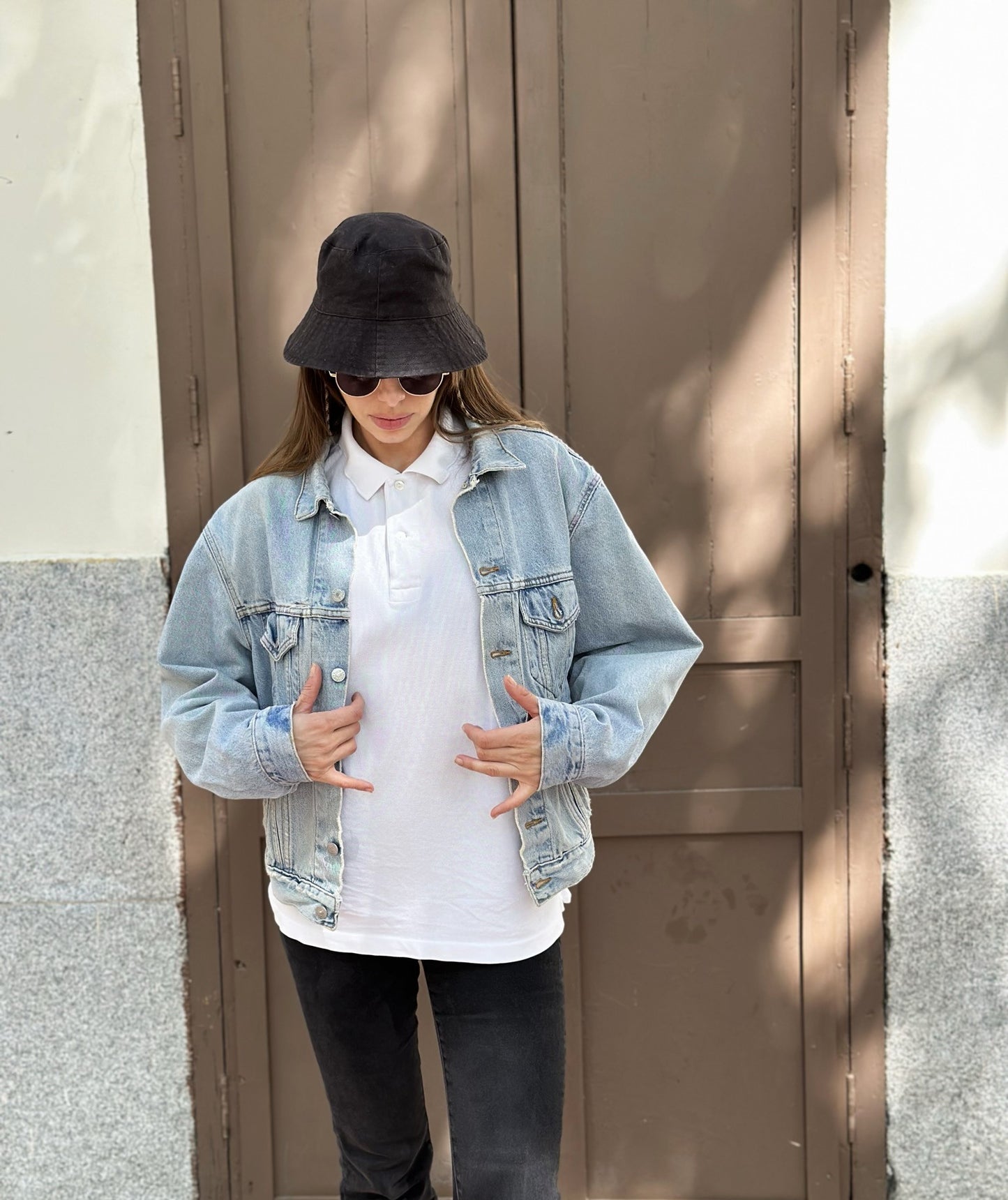 Vintage Calvin Klein Light Wash Denim Jacket - Size M