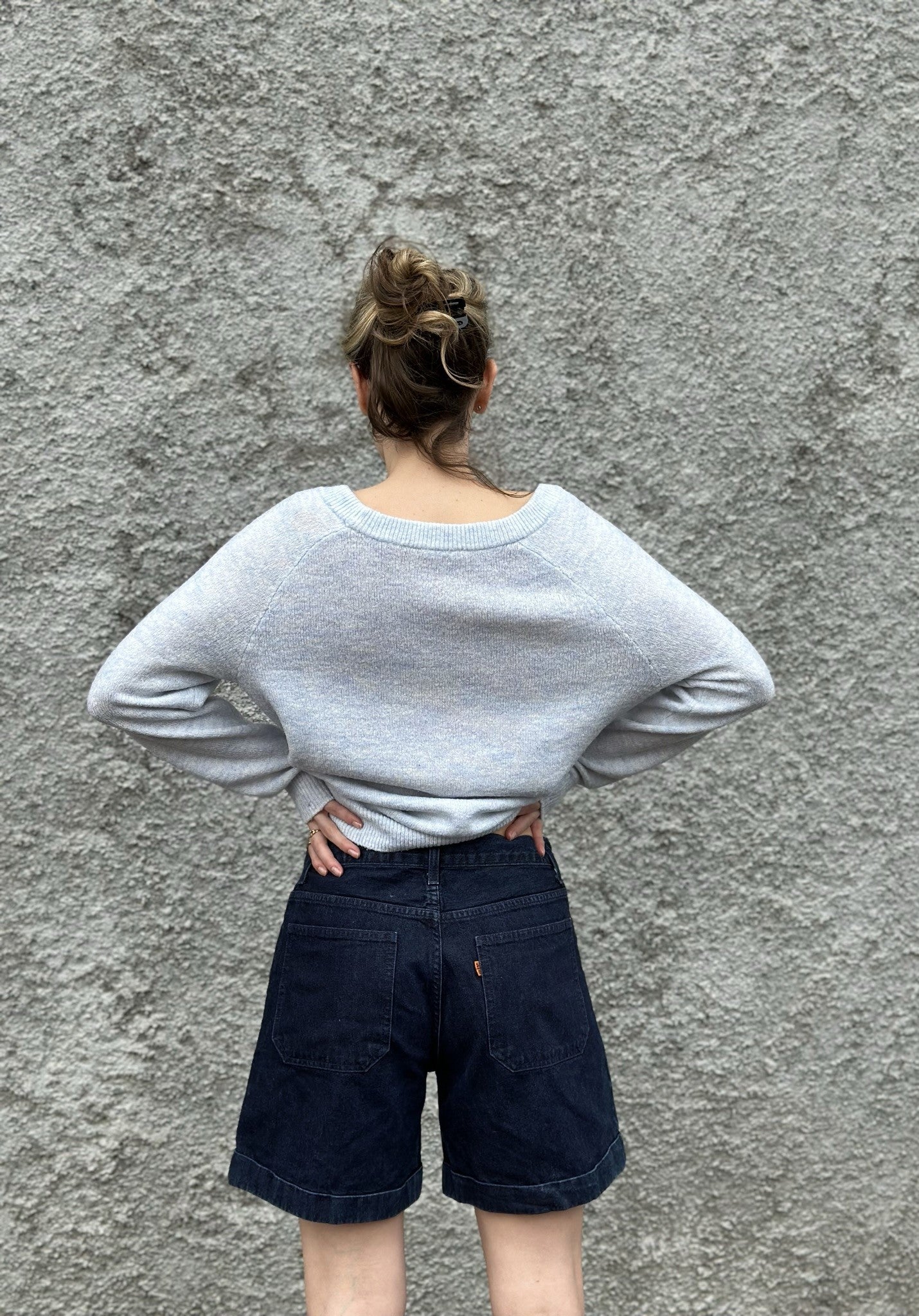 Vintage 1990s Levi's 310 Dark Wash Sailor Bermudas Back
