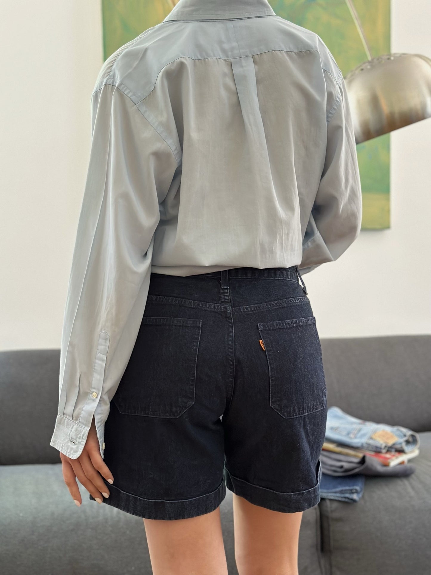 Vintage 1990s Levi's 310 Dark Wash Sailor Bermudas W32