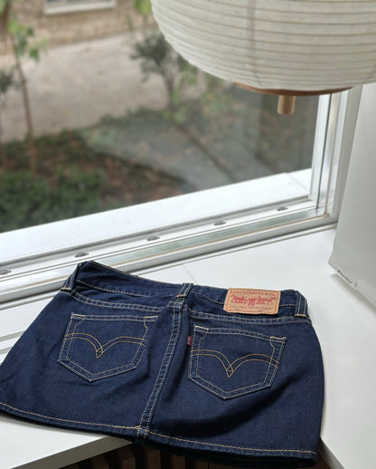 Vintage Y2K Levi's 955 Denim Skirt Back