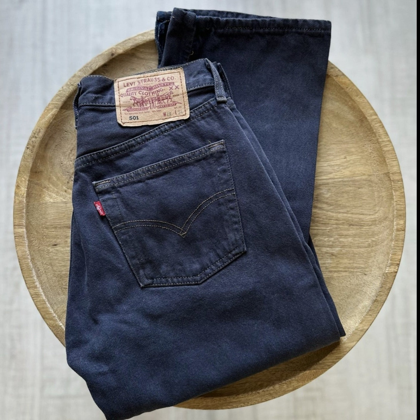 Vintage Levi's 501 Dark Blue Jeans 29x34 - 1990s Red Tab