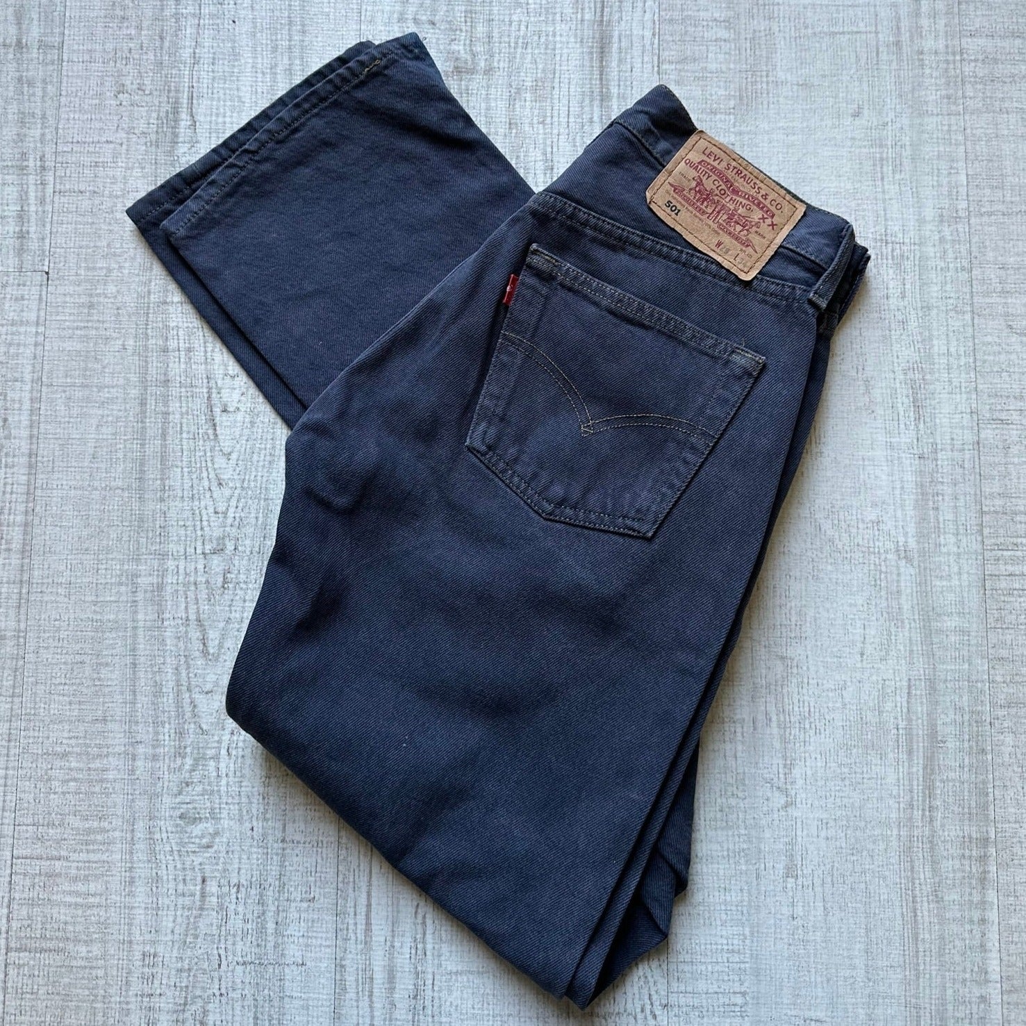 Vintage Levi's 501 Dark Blue Jeans 29x34 